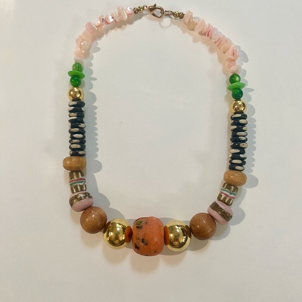 Hand crafted Beaded Statement Necklace